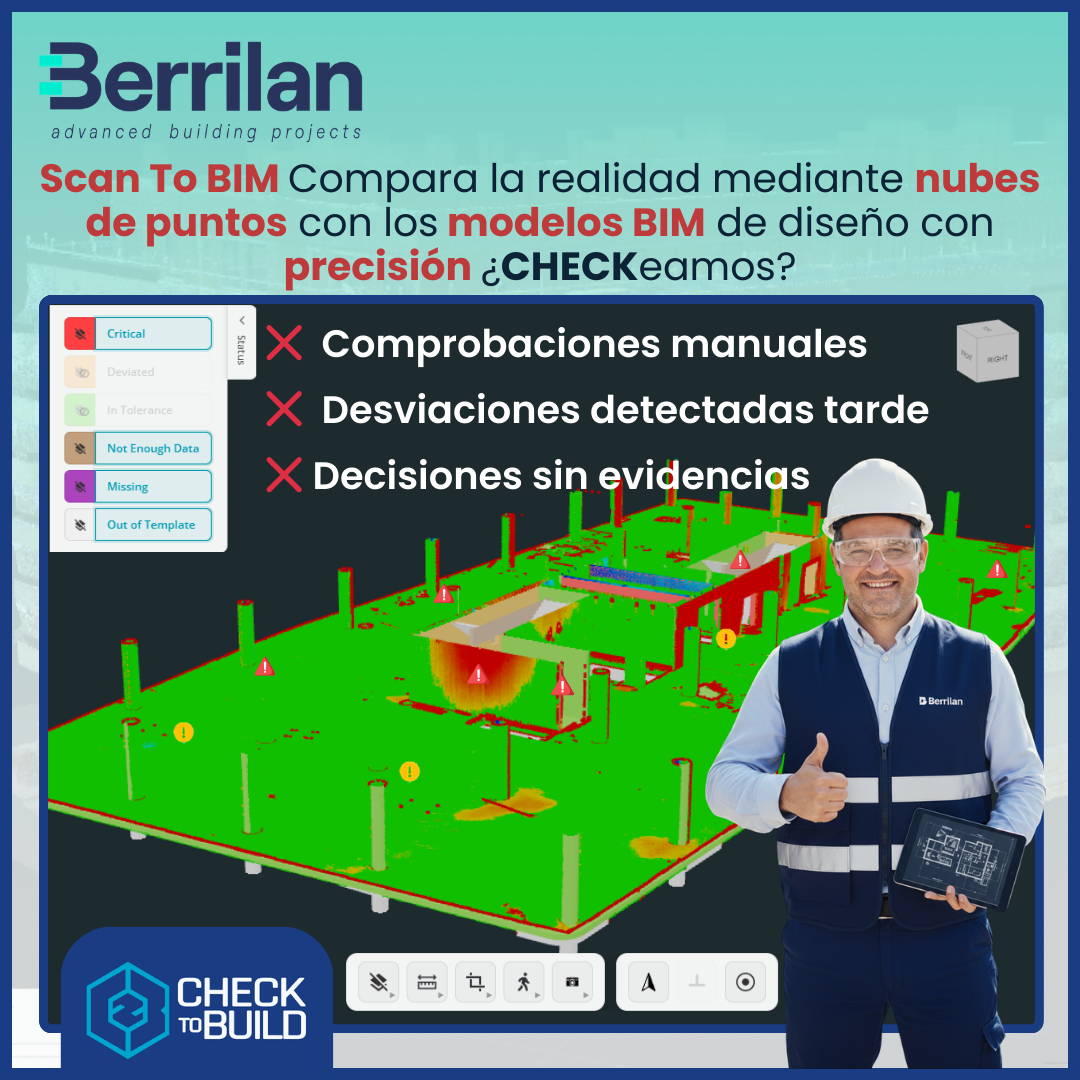 berrilan's tweet photo. 🔍 #ScanToBIM: eleva tu madurez BIM automatizando la revisión de modelos con #Checktobuild. Analiza desviaciones, tolerancias, genera mapas de color y reduce de horas a minutos el control.
👉 Descubrelo aqui: https://t.co/uAg3IWznuF
🎁 Código C2B_DB1 -50 % durante 1 mes https://t.co/X3iuda06nu
