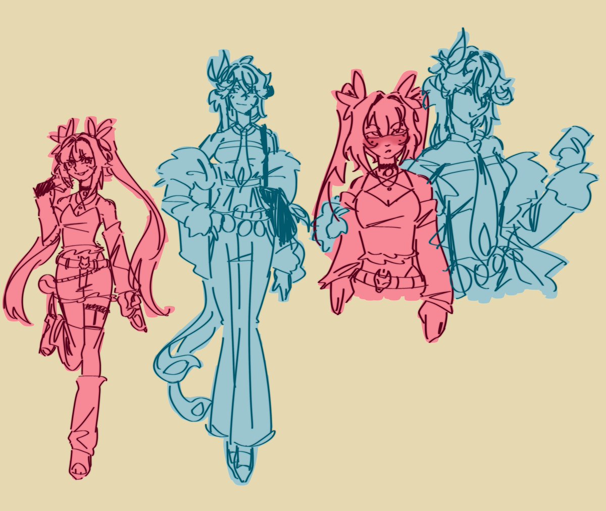 Elation Baddies (i am NOT drawing their og outfits)
#hsr #sparkle #yaoguang