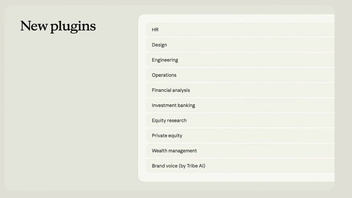 Finance plugin categories