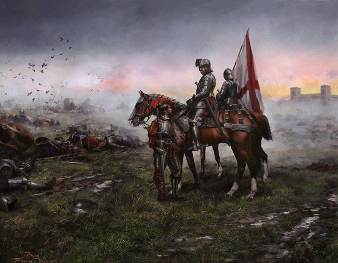 Hoy hace 501 años, el 24 de febrero de 1525, las tropas del emperador y rey Carlos vencieron en Pavía a los franceses y capturaron a su rey, Francisco I. A partir de entonces, la Cruz de Borgoña fue el emblema de los ejércitos españoles.

Después de ser derrotado el ejército del