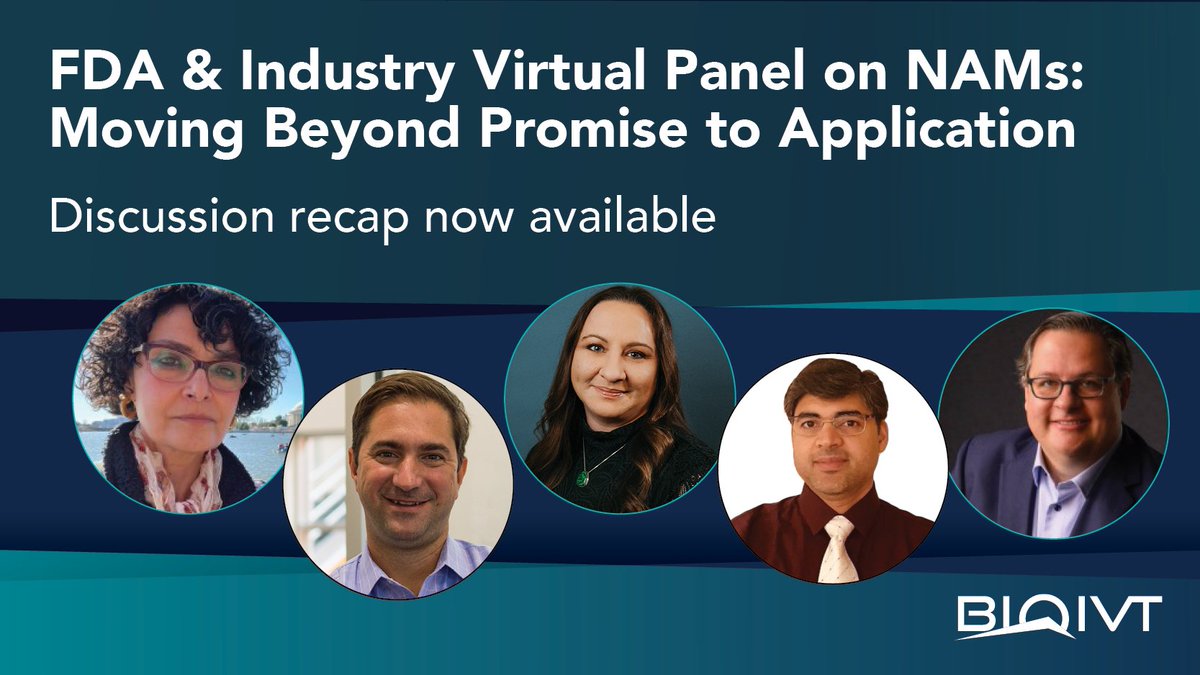 BioIVT's tweet photo. Last month, representatives from FDA, industry &amp; NAM development met to discuss what’s working, what’s missing &amp; what comes next for integrating #NewApproachMethodologies (#NAMs) across R&amp;D. Read the recap from this important discussion now: https://t.co/7U1L37cO5e https://t.co/U8Wp3nhBaL