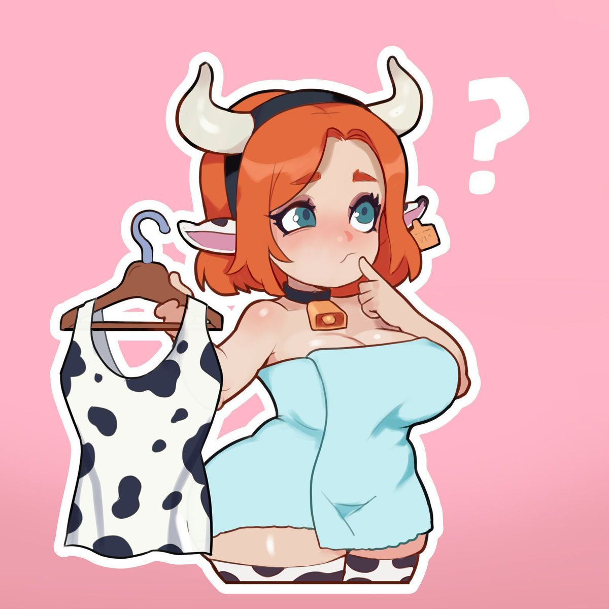 Sweet or sinful? 

1️⃣   — Farm apron  
2️⃣ — Bell &amp; bikini  

Your choice decides.
Winner gets the full art version 👀