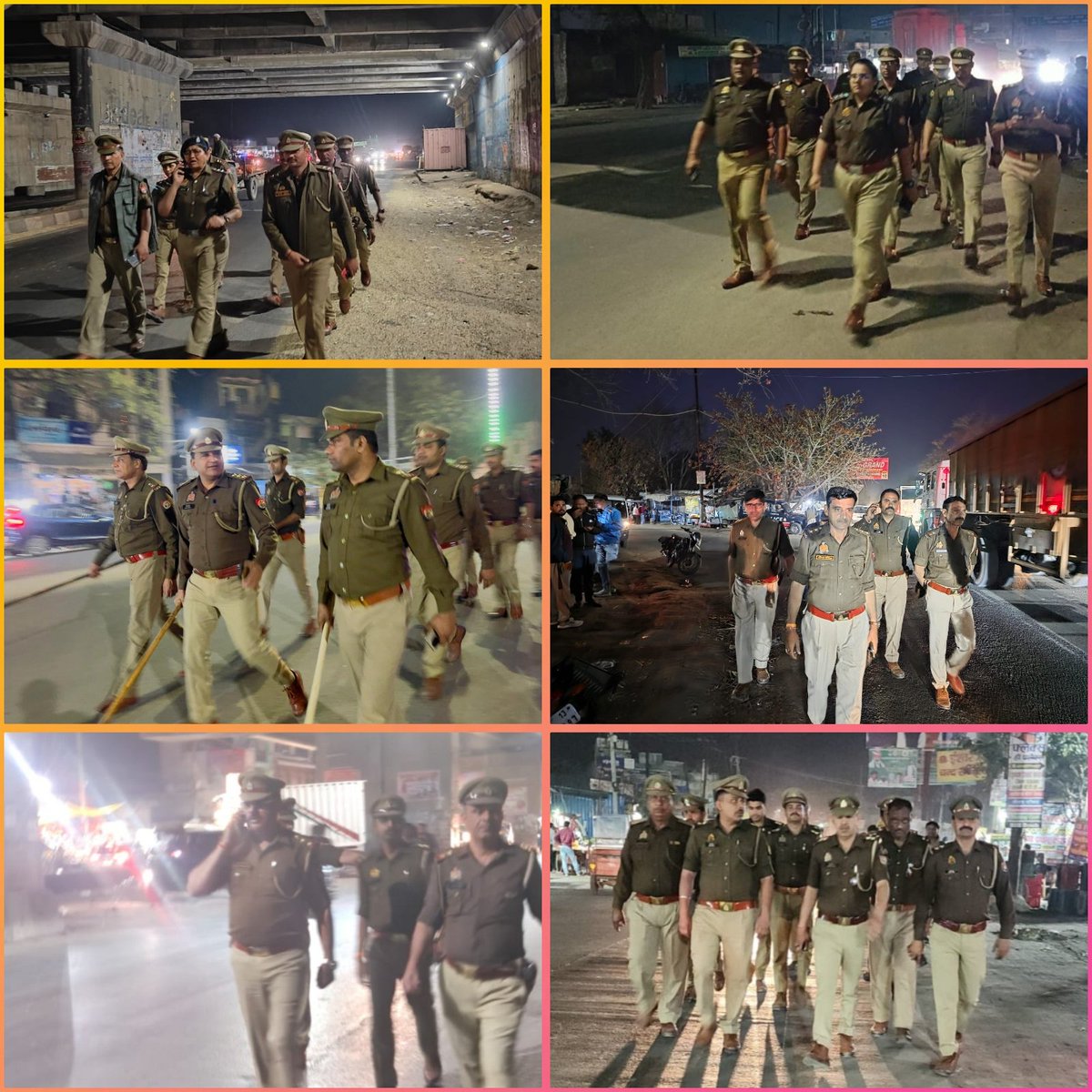पुलिस अधीक्षक हापुड़ श्री कुंवर ज्ञानंजय सिंह के निर्देशन में जनपद में अपराध नियंत्रण, शांति व कानून-व्यवस्था बनाए रखने के उद्देश्य से क्षेत्राधिकारी व थाना प्रभारियों द्वारा मय पुलिस बल अपने-अपने क्षेत्र के महत्वपूर्ण प्रतिष्ठानों/बाजार/मार्गों आदि में #पैदल_गस्त की जा रही है।
