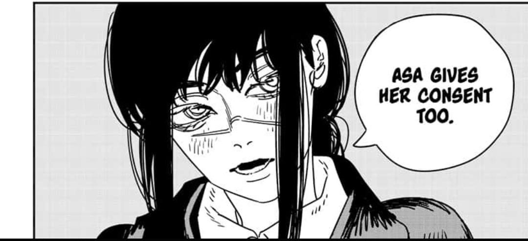 malcontentio's tweet photo. yea i really don't think yoru was lying here. denji didn't directly ask, nor is she trying to really manipulate him if this is just what he asked for. we JUST established that yoru understands asa's guilt towards doing the things that she needs to in order to survive/be happy https://t.co/yHYyrsztTk