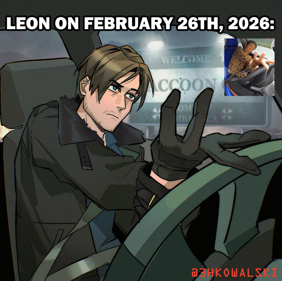 On his way to Raccoon city
He drives.
What could possibly go wrong
#leonkennedy #re9 #ResidentEvilRequiem