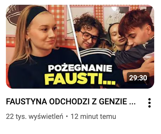 lobafto's tweet photo. Najważniejsza informacja dla bezrobotnych na dziś: Faustyna odchodzi z #genzie https://t.co/j9rBDU460C