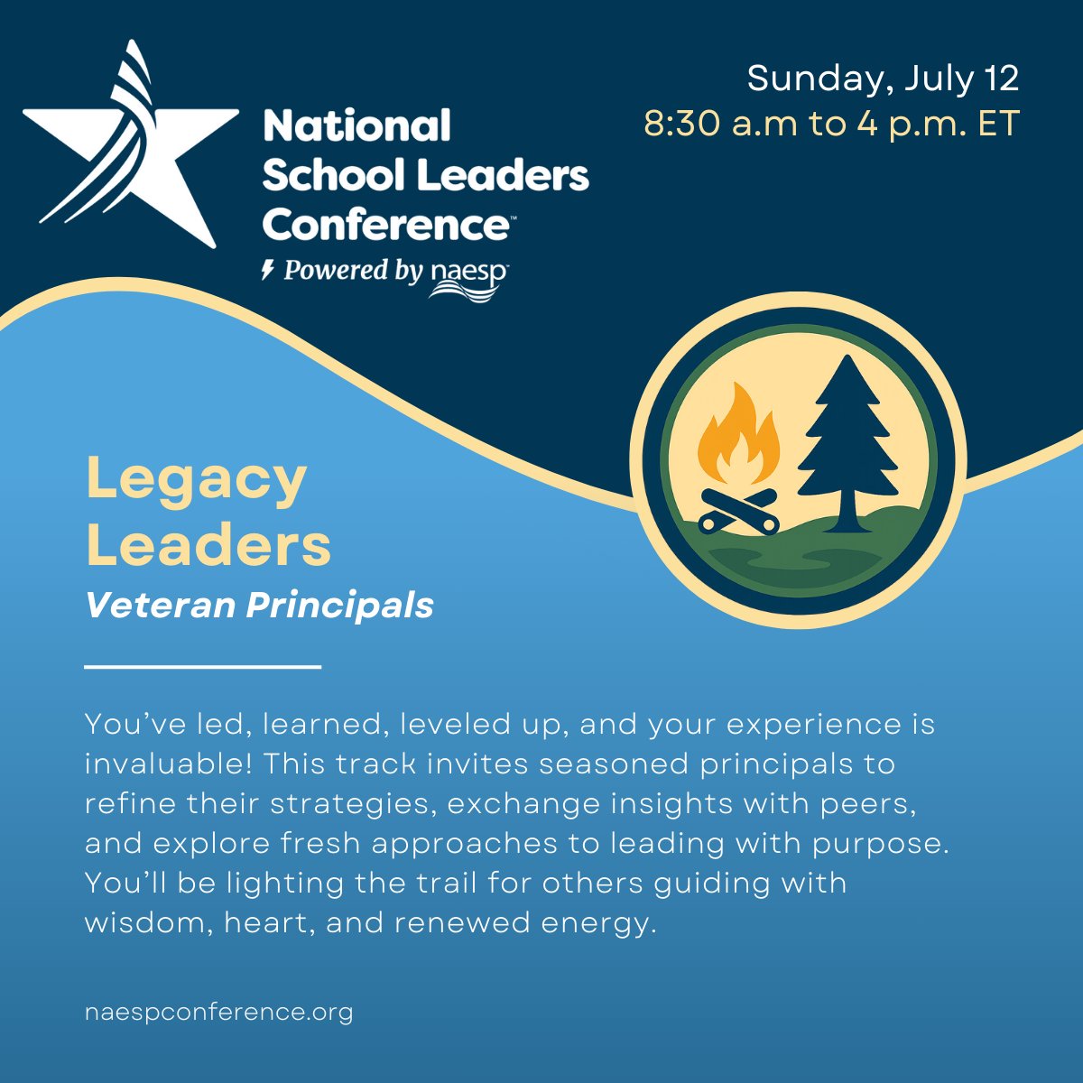 NAESP's tweet photo. Camp Lead‑A‑Lot is a one‑day leadership retreat for #PreK12 leaders at any stage, led by @ToddWhitaker.
Interactive sessions, collaborative challenges, connecting you with colleagues.
Add it to your regular conference registration: https://t.co/CPTI9IiclY #NAESP26 https://t.co/3MO9MswTIo