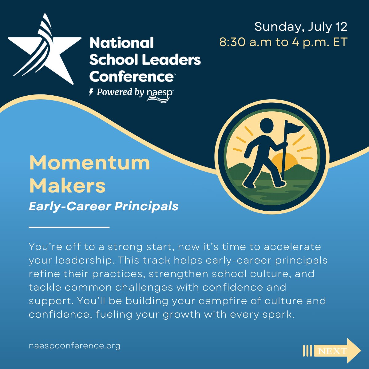 NAESP's tweet photo. Camp Lead‑A‑Lot is a one‑day leadership retreat for #PreK12 leaders at any stage, led by @ToddWhitaker.
Interactive sessions, collaborative challenges, connecting you with colleagues.
Add it to your regular conference registration: https://t.co/CPTI9IiclY #NAESP26 https://t.co/3MO9MswTIo