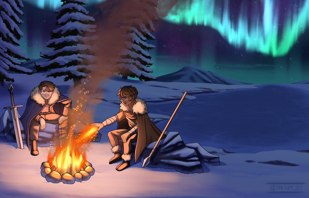 I have a lot of art I just never posted on this account. I think its time I just share and don’t overthink it, the outcome doesn’t matter.

Here’s a comm I did for a friend last summer, featuring myself and him.