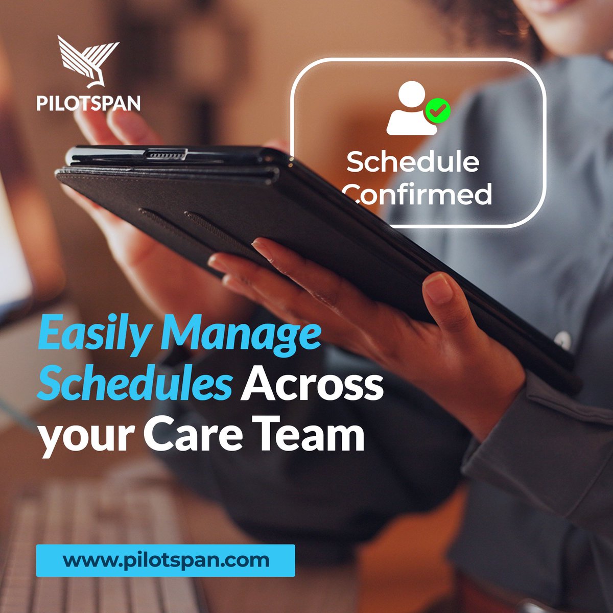 Managing care teams shouldn’t be complicated.
Streamline scheduling, reduce errors, and keep your entire team aligned all in one place.
Better coordination. Better care. Better outcomes.
#Pilotspan #UnitedStates #DigitalHealth #MedicalOperations #USHealthcare #HealthcareIndustry