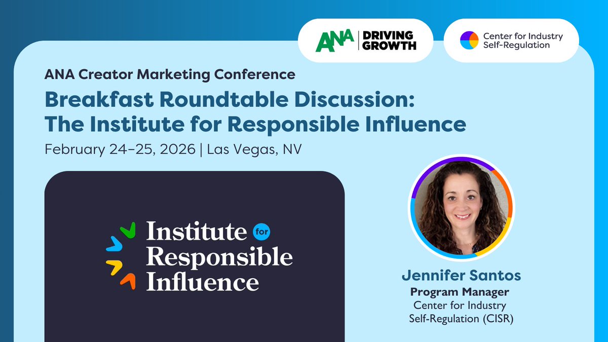 Center for Industry Self-Regulation tweet media