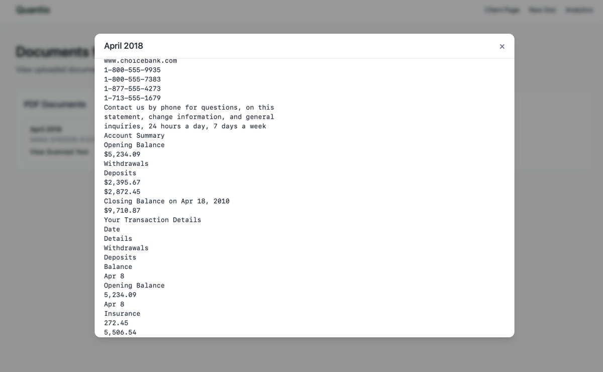 TechKalani's tweet photo. Most PDF parsers work great…
until users upload absolute chaos.
So I built Quantio — a full-stack pipeline that turns messy financial documents into structured insights.
PDFs, scans, receipts — all handled.
Stack:
• PDF parsing
• Vision OCR fallback
• OpenAI analysis
Thread👇 https://t.co/ZZ3zXkvQZO