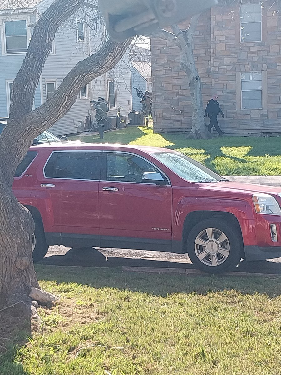 Heavy police and SWAT presence right now on Indiana Ave &amp; Swanter Ave. Officers have the area blocked off as they respond to an active hostage situation.