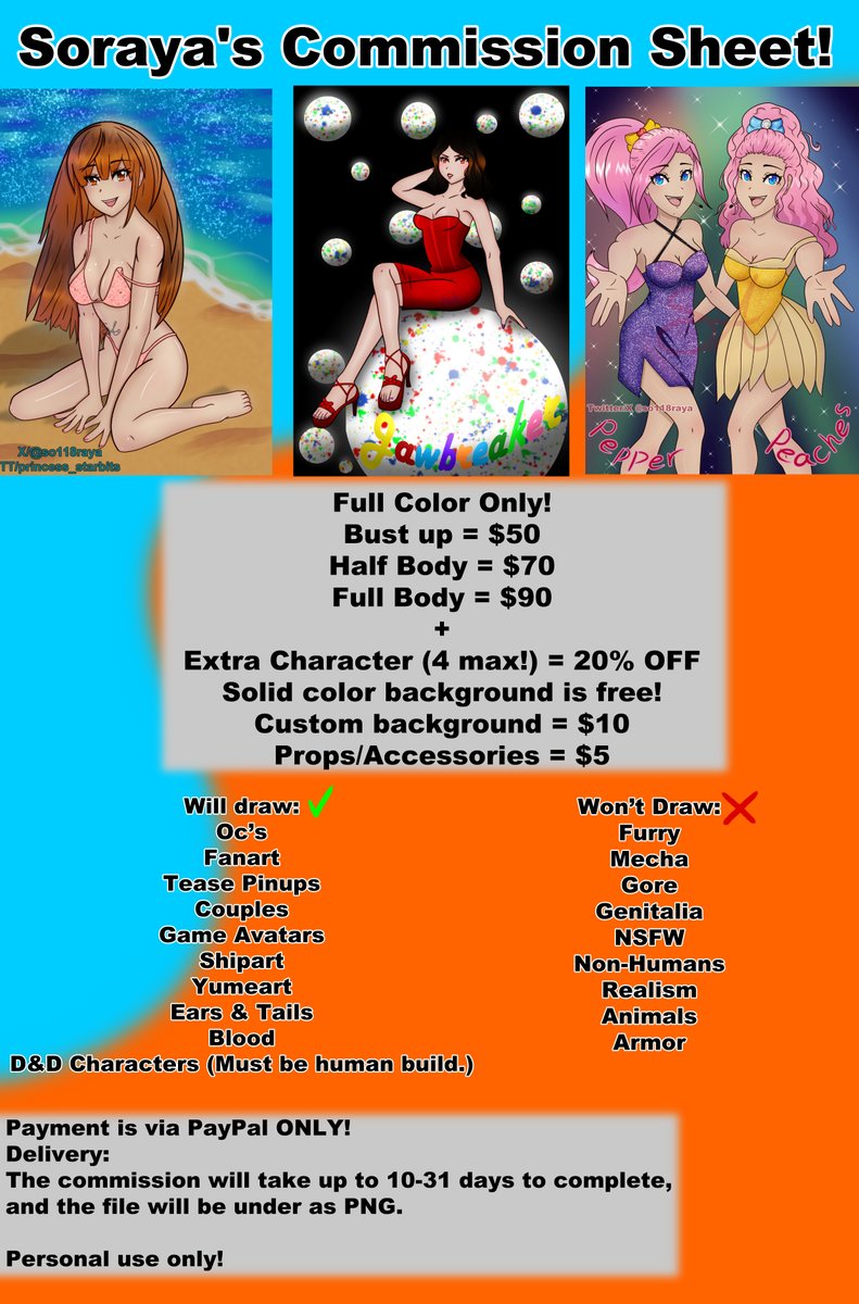 Soraya/commissions open tweet media