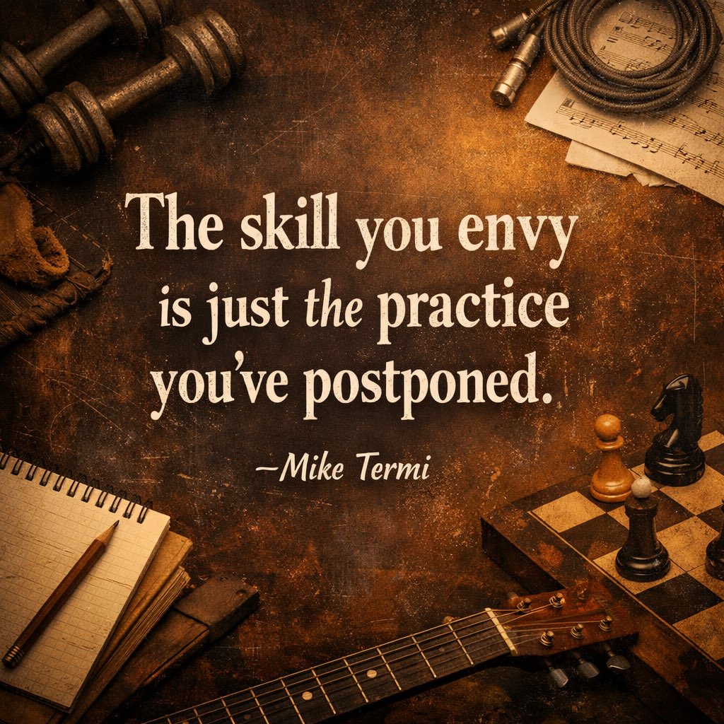 mike_termi213's tweet photo. Your small daily habits  
are louder than your loudest goals.

Discipline is self-respect in action.

What small habit are you showing up for today? 👇

— Mike Termi

#Productivity #Discipline #Habits #Motivation #GrowthMindset #SoulForge https://t.co/awhgRzwI4J