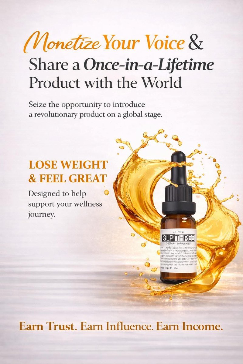 Jerret_Johnson's tweet photo. GLP-THREE gaining traction fast.
Momentum building
People attention, for good reason:
✔️ Non-injectable
✔️ Non-synthetic
✔️ No reported side effects
✔️ Whole-food, science-backed
✔️ Listed in the PDR
✔️ 267-peptide 
👇 Comment GLP for info
👇 Comment RUN to build before the wave https://t.co/oKhW8BfcUW