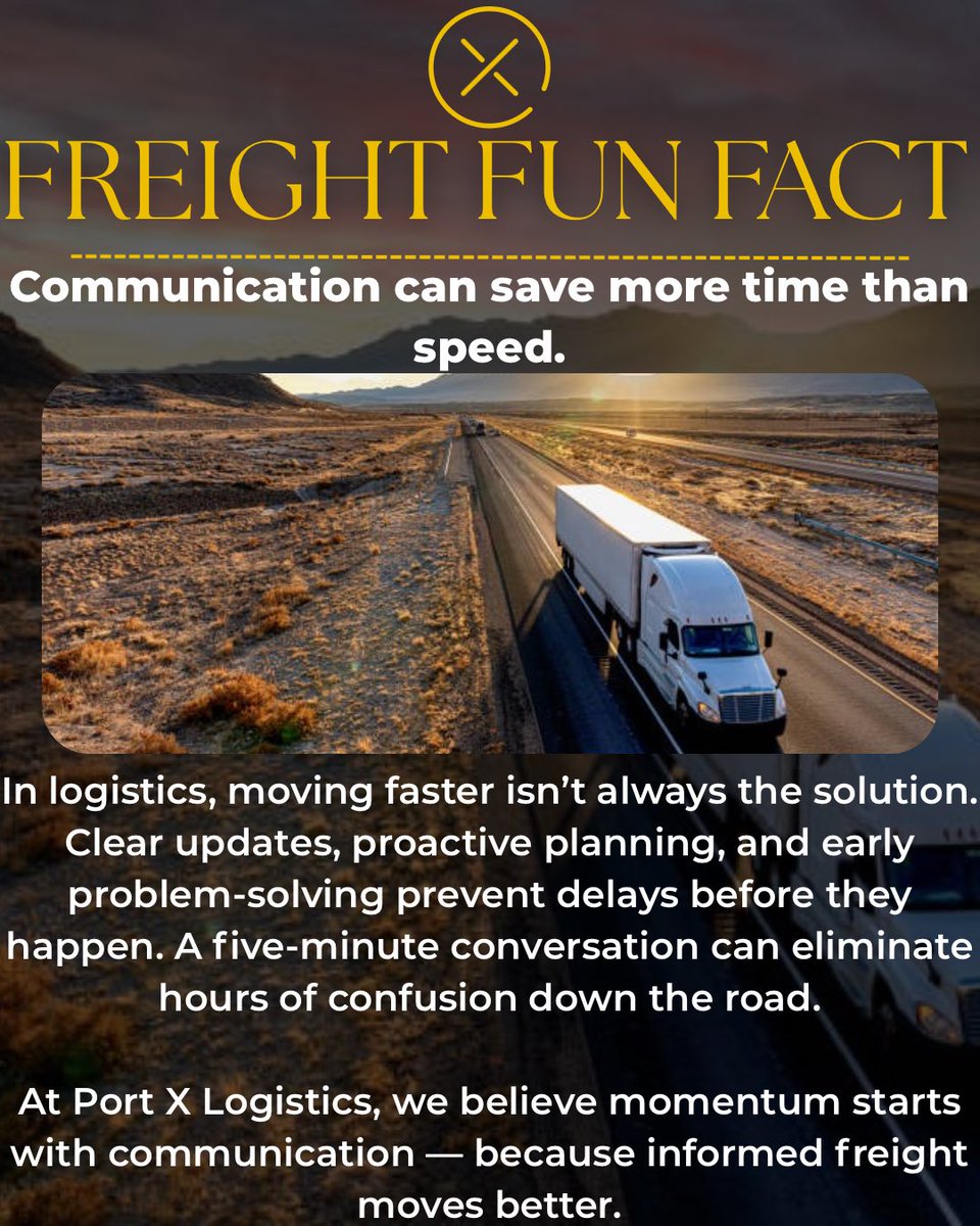 Port X Logistics tweet media