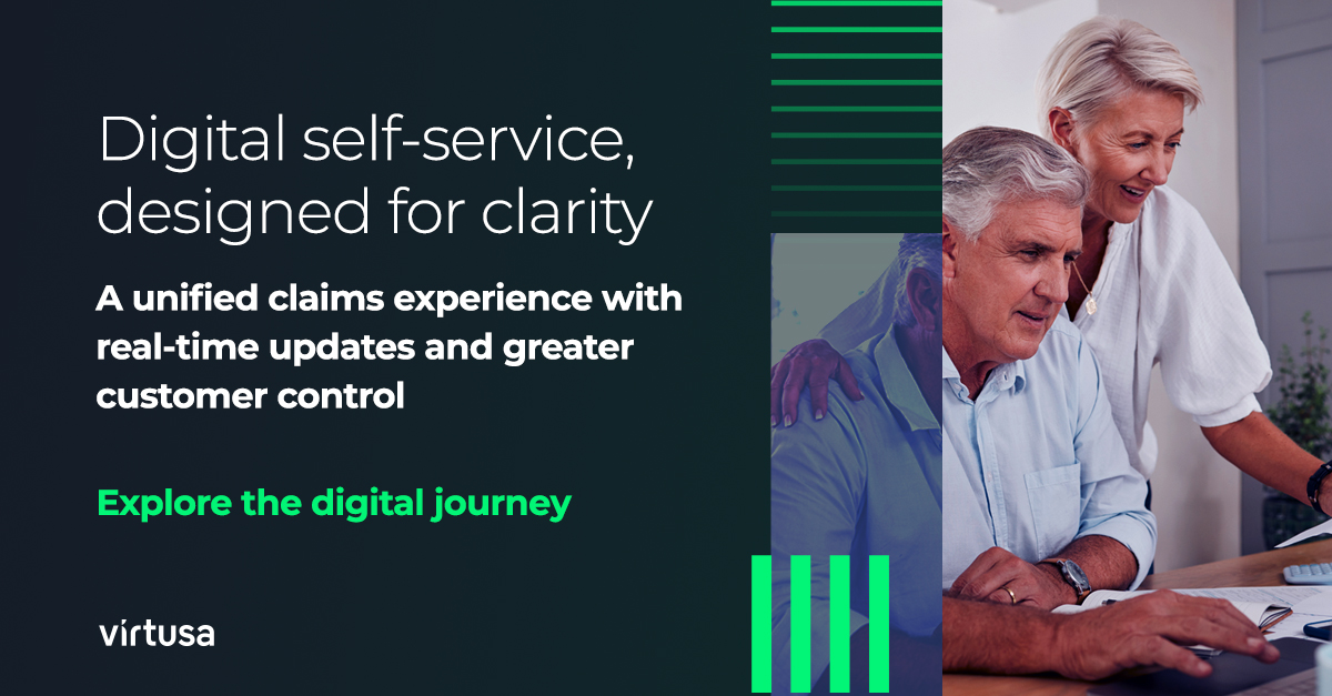 VirtusaCorp's tweet image. A leading U.S. life insurer transformed its service by providing greater #customer control through #digital-first #claims filing &amp;amp; real-time tracking. Bring convenience + peace of mind, minus the guesswork. Learn more: splr.io/6010tSsny