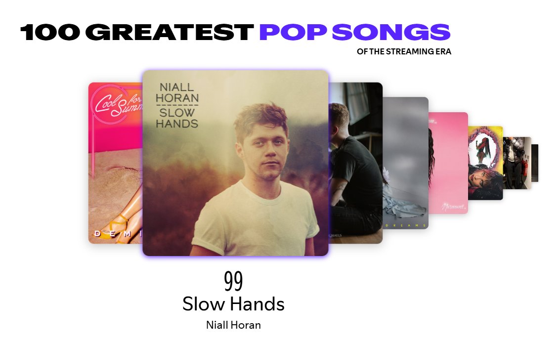 NJHNEWS's tweet photo. 🚨"Slow Hands" was ranked #99 on Spotify's 100 Greatest Pop Songs of the Streaming Era 🎉
https://t.co/JHPTPhdD1r
#SlowHands #NiallHoran @nialloffical https://t.co/IGuTR2TBCo
