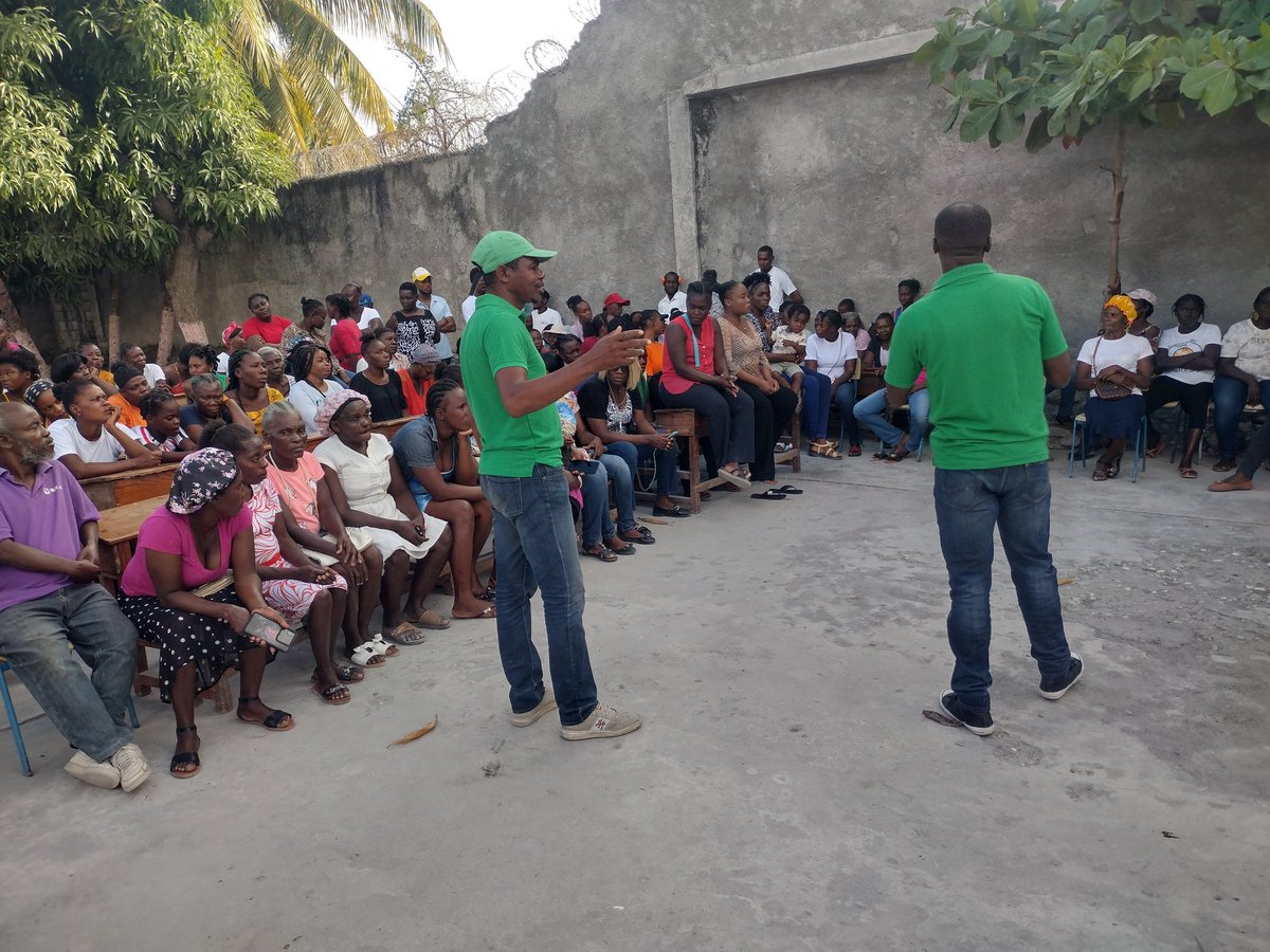 Patrickpierre76's tweet photo. Lagaudray premye seksyon kominal okay Jodi samedi 21 février 2026 lla. AK anpil kè kontan popilasyon an chita tande ekip pâti politik #EDE a nan kad formasyon sou rityalizasyon  AK ankraj tèritoryal pâti a. #edehaiti2021 https://t.co/2MHnRbOj5t