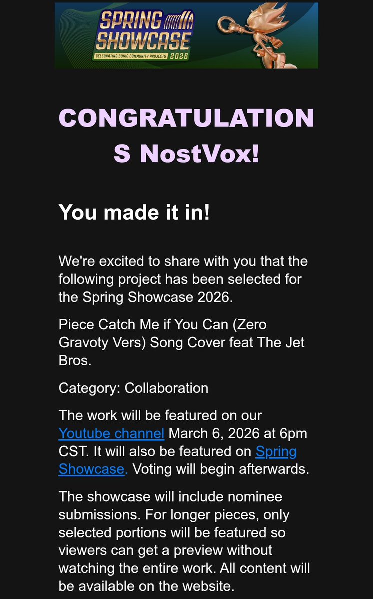 Cover has been up for 3 days now! To everyone who has enjoyed it so far, thank you!! 🔥🔥

Proud to announce that JetVA and I will also be featuring in the upcoming <a href="/SonicExpo/">Sonic EXPO: Dallas | Spring Showcase Mar. 6</a> Spring Showcase next week!

Fingers crossed we can get your votes!!! 🤞🤞

KEEP ON RIDING THE WIND!! 🦅