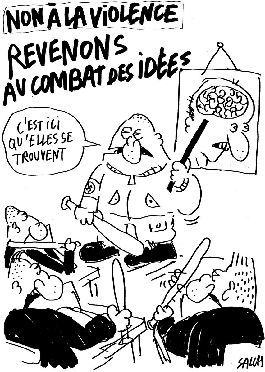 Charlie_Hebdo_'s tweet image. Le dessin du jour, par #Salch