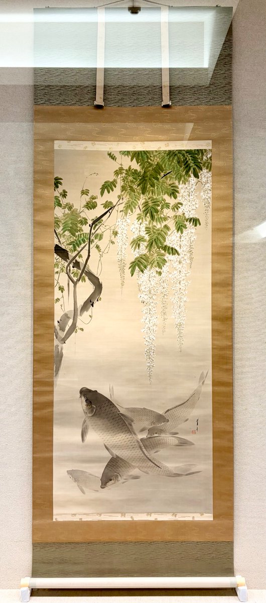 前期（2/25-4/12）は、#渡辺省亭 の逸品を堪能するチャンス！！ 《藤花