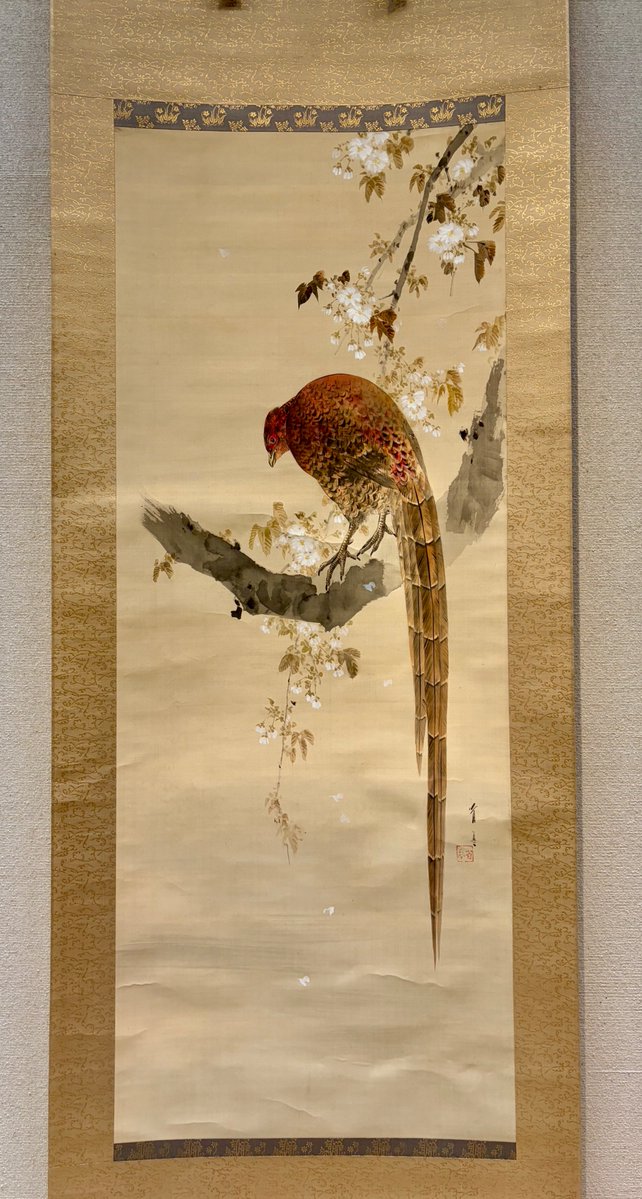 前期（2/25-4/12）は、#渡辺省亭 の逸品を堪能するチャンス！！ 《藤花