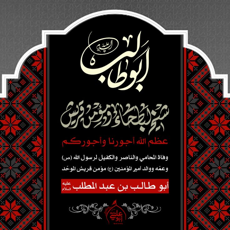 ولـولا أبــو طــالبٍ وابنُــه
لما مَثُلَ الدينُ شخصًا فقامَا

فذاك بمكـةَ آوَى وحـامى
وهذا بيثربَ جسَّ الحِمامَا

تكفَّـلَ عبدُ منـافٍ بأمـرٍ
وأوْدَى فكـان عـليٌّ تمـامَا 

فللهِ ذا فـاتحًـا للهـــدى
ولله ذا للمعـالي ختــاما

#مؤمن_قريش 
#سيد_البطحاء 
#أبو_طالب 
#مأجورين