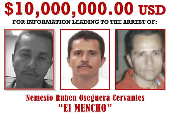 gferrar's tweet photo. El Mencho—the vicious drug lord killed on 2/22—had a $15M US (once $10M) bounty on his head. His death set off waves of violence, making visitors shelter in place. Once called “public enemy No. 1,” he was the central kingpin of fentanyl &amp; meth trafficking. https://t.co/eNtaJdhYkd https://t.co/tthY4dxNKr