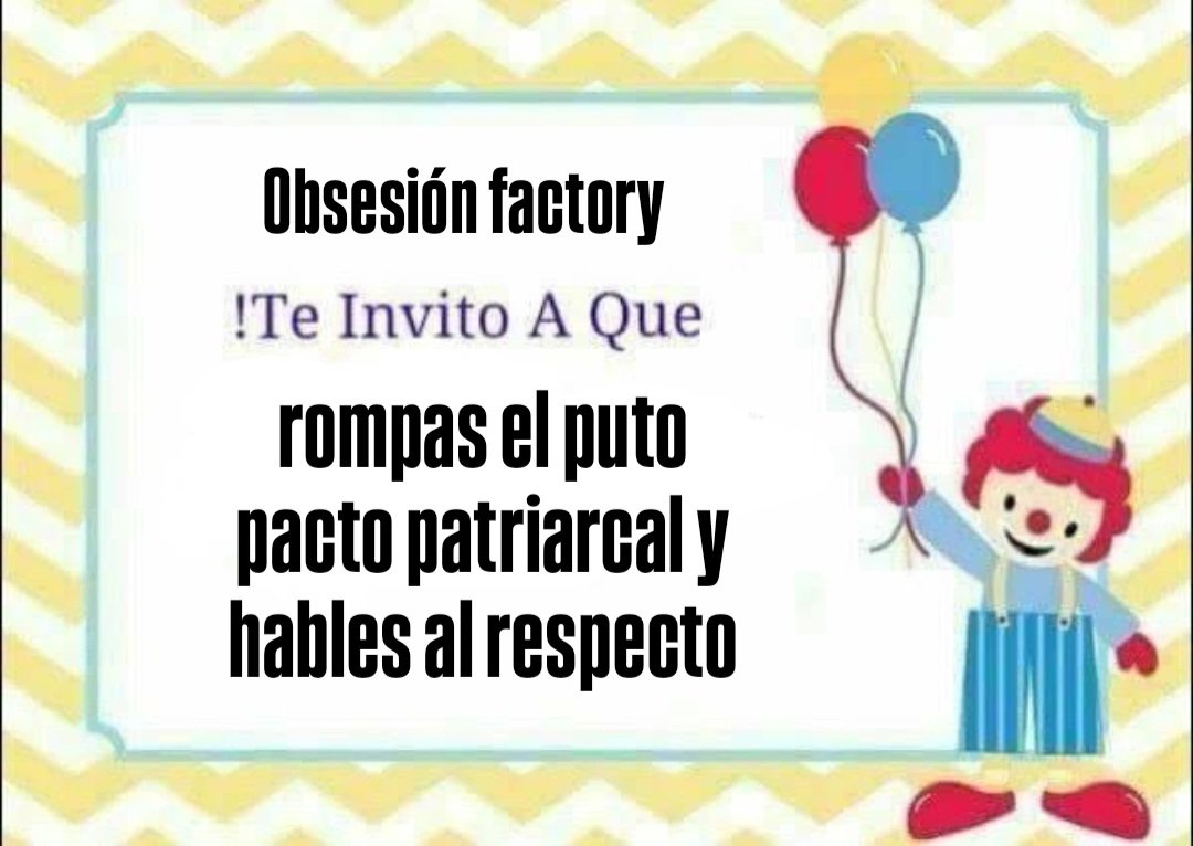 De: mi
Para: la obsesión factory