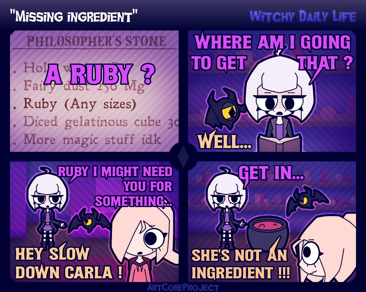 Witchy Daily Life - [7] "Missing ingredient"

#comic