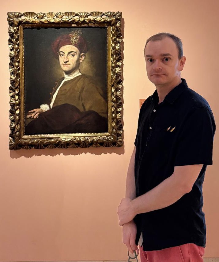 Interesting painting at the Thyssen-Bornemisza National Museum in Madrid, Spain 👀 #timetraveller #art