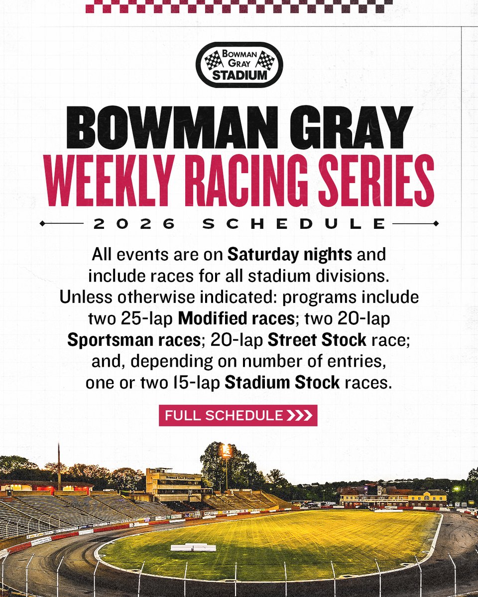 Bowman Gray Stadium tweet media