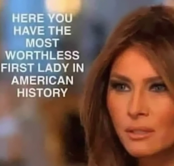 smc429's tweet photo. Melania had to have people FORCED to see her film
She's now talking about her diamonds. Fuck that pedo fucking loser. https://t.co/GhBMRvOz1S