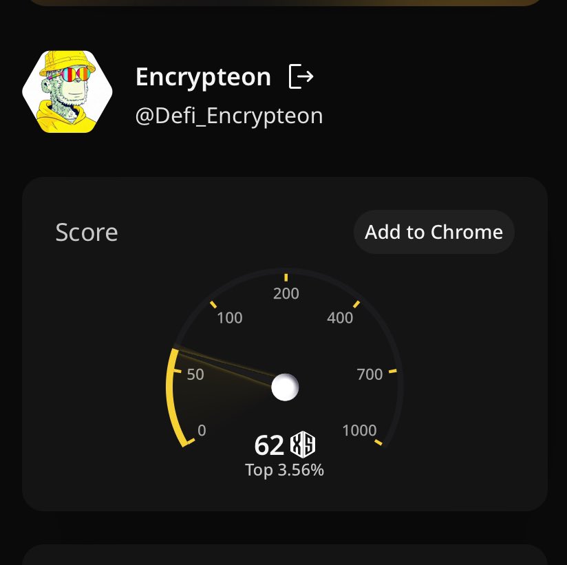 Good night chads 🌙

My X score on <a href="/wallchain/">Wallchain Quacks</a> has been improving lately 

Evident of consistency