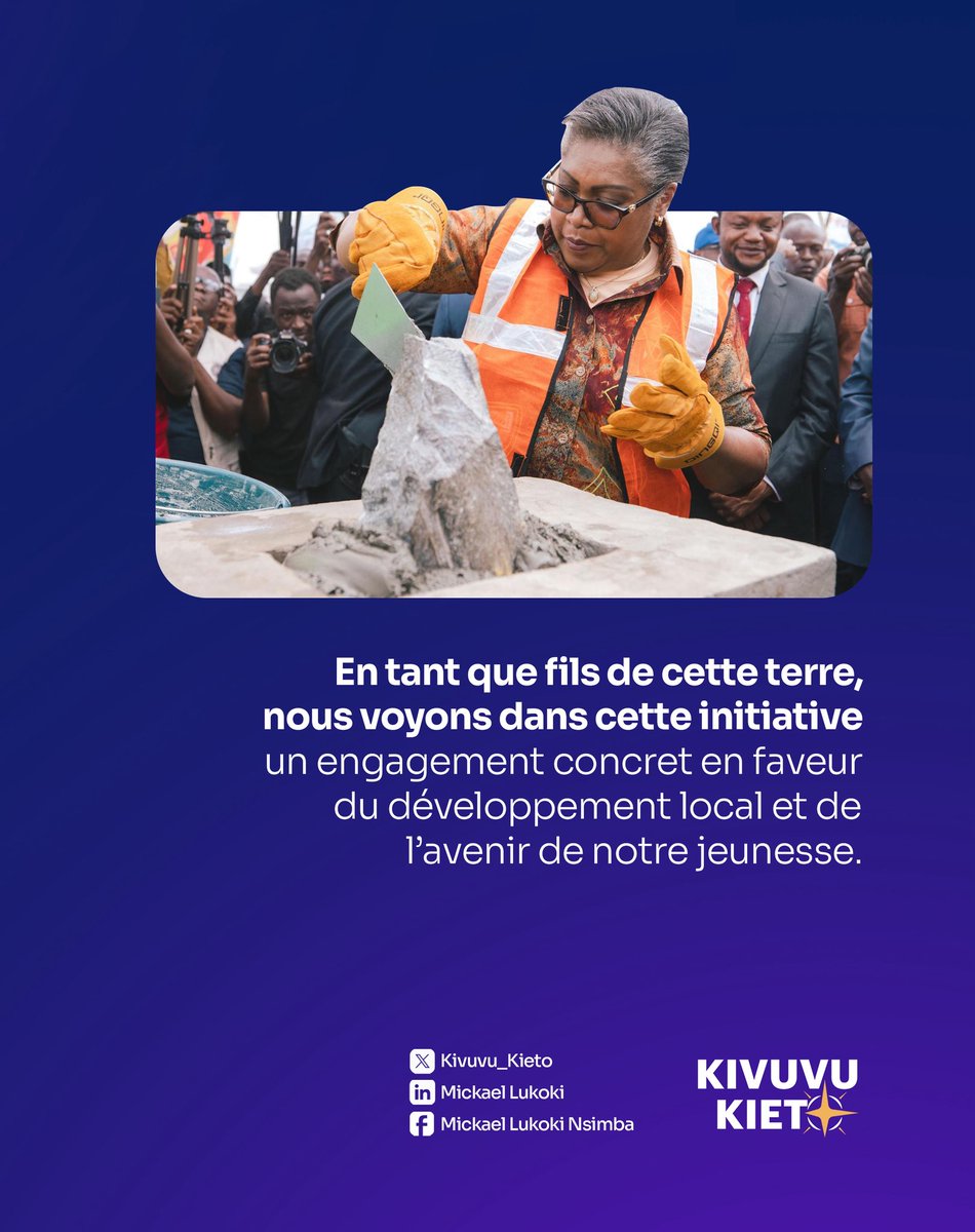 Kivuvu_Kieto's tweet photo. La pose de la première pierre des Cliniques de l’Université Kongo par la Première Ministre @SuminwaJudith , marque un engagement concret pour la santé, la formation et l’avenir du Kongo Central. https://t.co/Zaow6qFZDx
