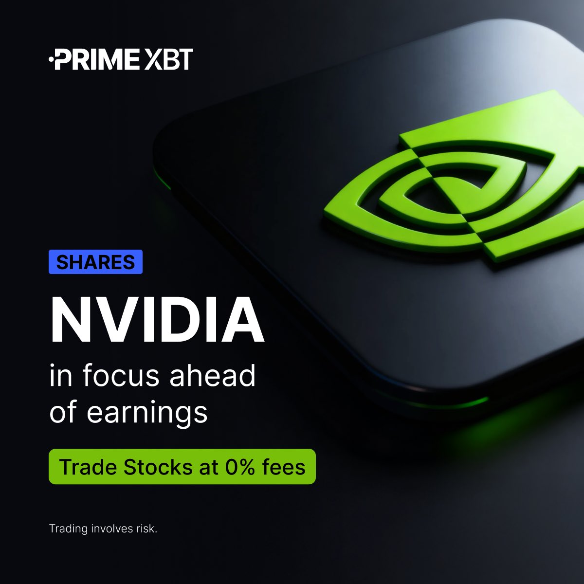 🏛️ #NVIDIA earnings week is here, and markets are gearing up for action.

Market expectations are high, price action is heating up. Trade $NVDA and other stocks CFD with 0% trading fees.

👉 Start now: eng.primexbt.com/42b0dWh

#PrimeXBT #TradFi