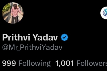 Prithvi Yadav tweet media