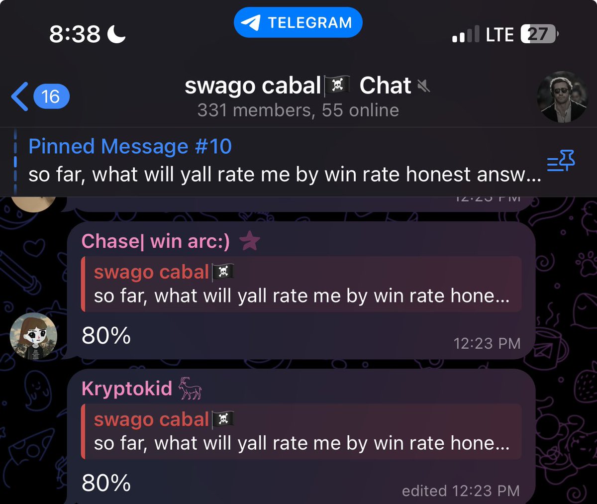 AnythingChart's tweet photo. I’ve been trading futures for 5 years with solid PNL to back it up.

Some big traders like @cryptohako, @AminW3, and @TeaonaX can vouch for me.

I drop calls in my TG (free + premium), and members who’ve followed for a while can confirm a 70%+ win rate.
 
https://t.co/NiLDjFbtES https://t.co/ApoOYcROmt