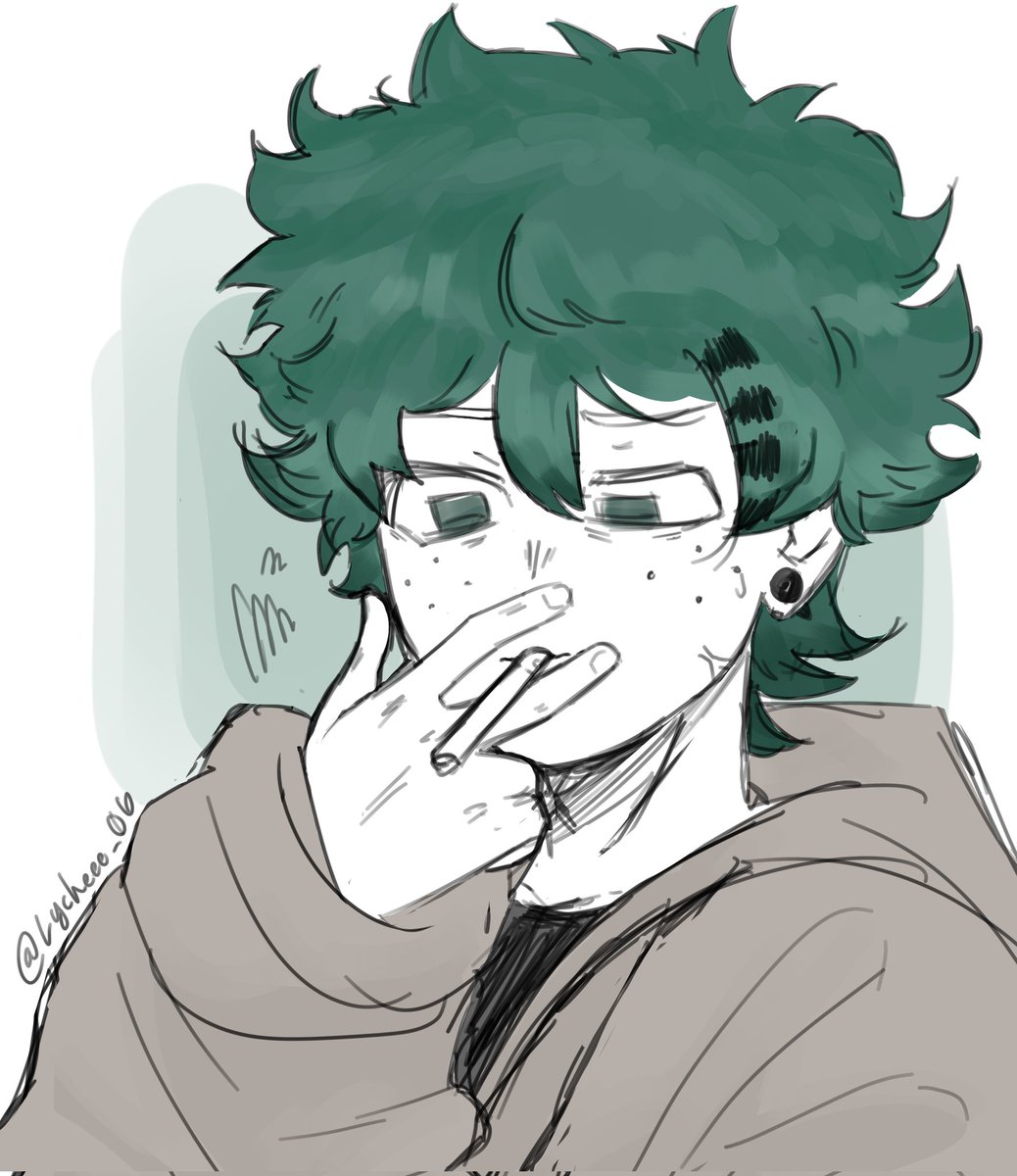 Lycheee_06's tweet image. Beginning of a bad habit #izk #izuku #bkdk