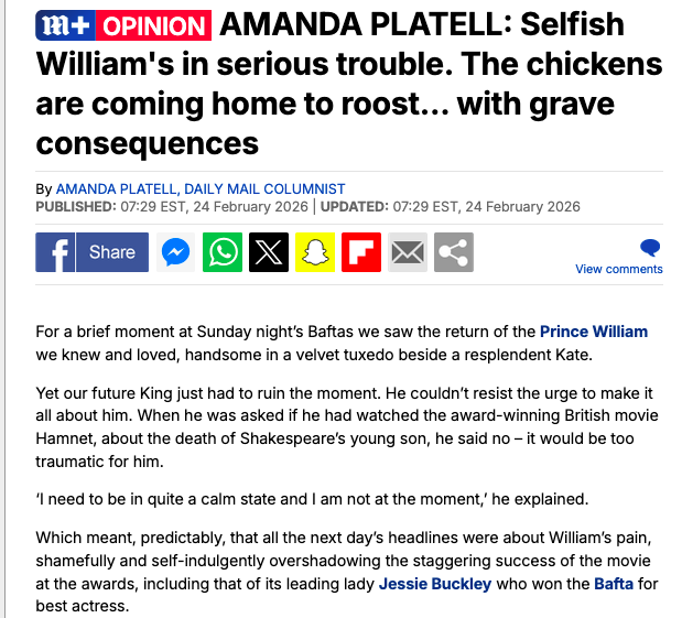 They are COMING for LAZY, William and I am HERE for it. Delicious Karma for what he tried to do to Harry/Meghan. <a href="/KensingtonRoyal/">The Prince and Princess of Wales</a> <a href="/RoyalFamily/">The Royal Family</a> #KateMiddleton #PrinceHarry #PrinceWilliam #MeghanMarkle #PrinceofWales