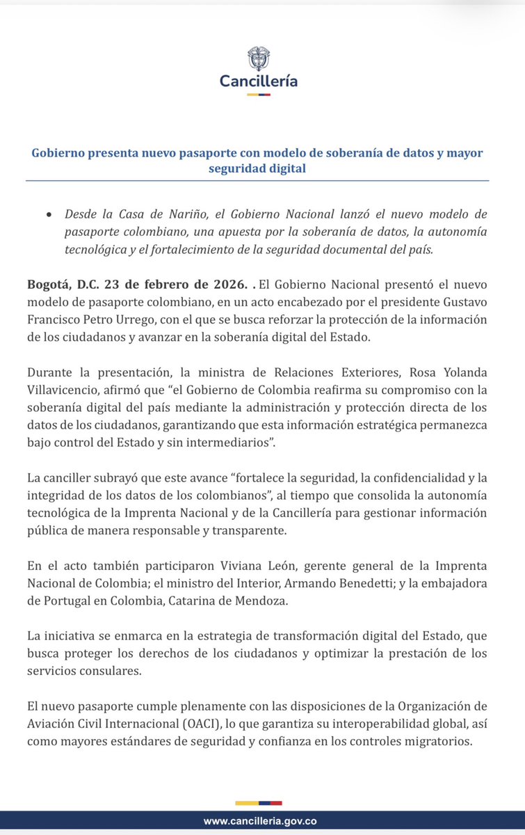 Colombian Embassy UK tweet media