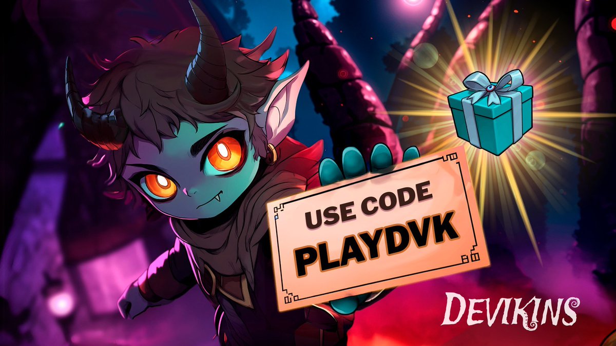 devikins_game's tweet photo. Start your journey with a bonus! ✨

Use the code PLAYDVK and receive a free Gift Box in-game. 🎁
Get an extra advantage right from the start! https://t.co/IrHrf0uc7U