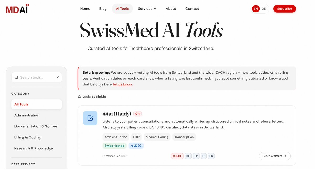 SwissMed AI tweet media