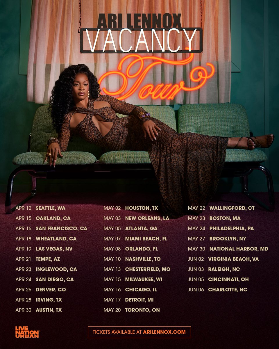 I can’t wait to see you soon! ❤️

Tickets on sale NOW! arilennox.com/tour/