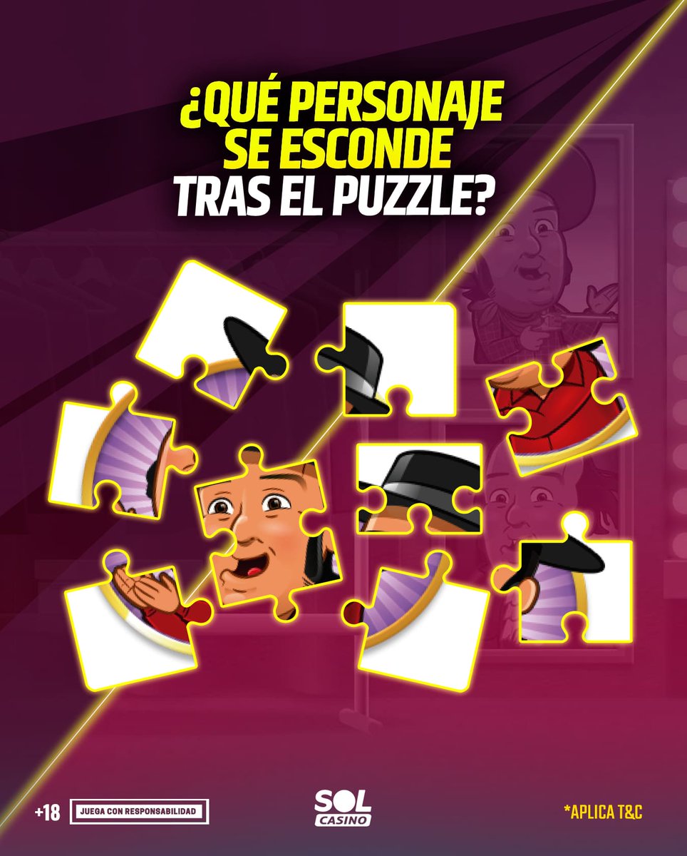 🧩 ¿Qué famoso personaje se esconde tras el puzzle?