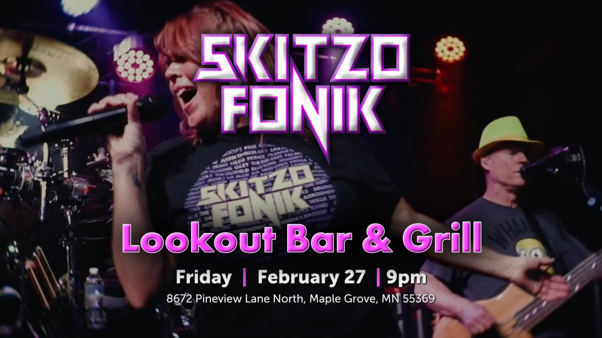 Friday night (2/27) Skitzo Fonik is back at The Lookout! 
Event Link: facebook.com/share/17ASqv2M…