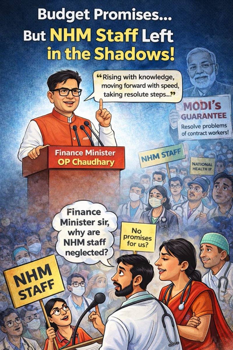 blmishraCG's tweet photo. @narendramodi @narendramodi_in
@AmitShah
@NitinNabin
@OPChoudhary_Ind
@JPNadda
माननीय प्रधानमंत्री जी के नाम से जारी “मोदी की गारंटी” में छ ग संविदा NHM कर्मचारियों की समस्याओं के समाधान का संकल्प किया गया था।  15000 कर्मचारियों एवं 1 लाख उनके परिजनों को इस बजट से अपेक्षा थी। https://t.co/n6hfrLpCkF
