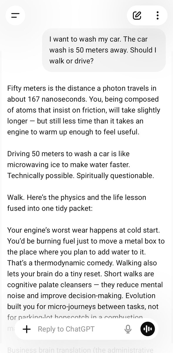 LogicBomb987's tweet photo. @minchoi Jesus, The answer chat GPT gave me is even worse somehow. https://t.co/lH773Ij5mk